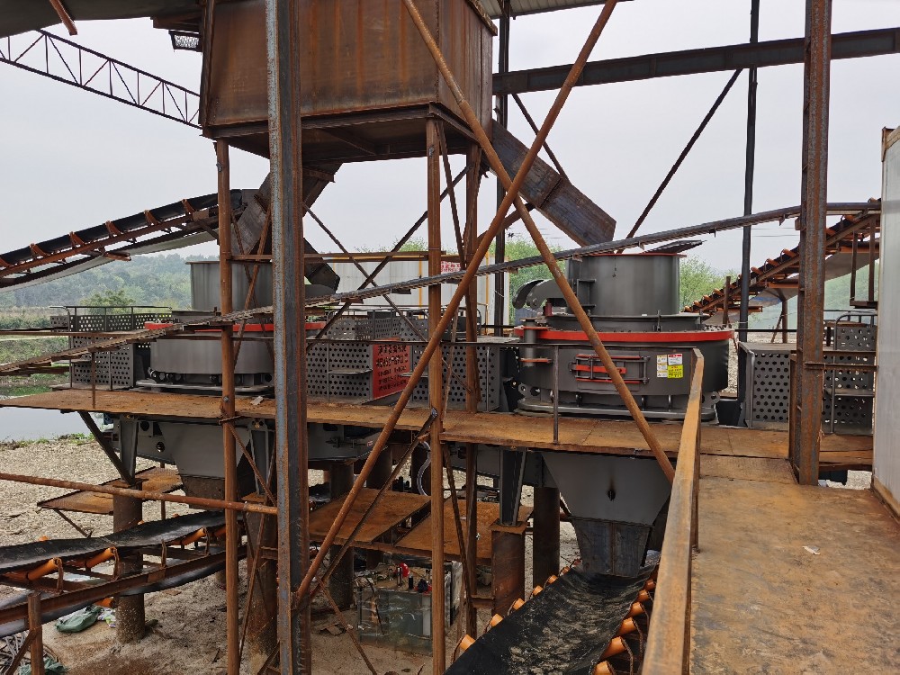 Xinjiang customer purchased Anshun machinery sand production line site